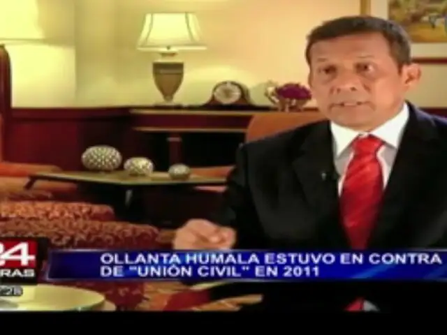Presidente Ollanta Humala Tasso no opinó sobre el tema de la unión civil