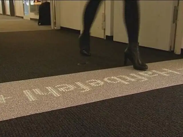 Conoce la alfombra inteligente que revolucionará los hoteles y aeropuertos