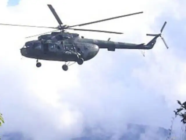 Cusco: aterrizaje forzoso de helicóptero militar dejó 4 heridos en el Vraem