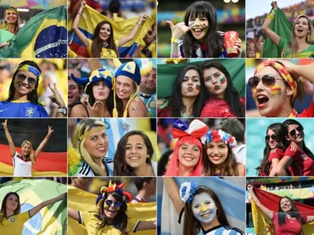 Mundial Brasil 2014: bellas mujeres que representan a su país en las tribunas