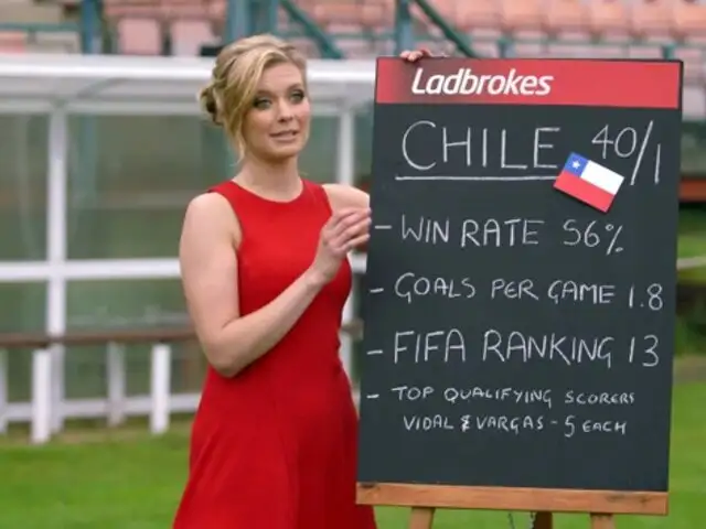 Presentadora británica pronosticó la victoria de Chile en el Mundial Brasil 2014