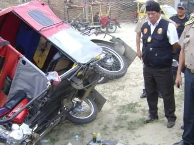 Mototaxista muere tras estrellar vehículo contra ruma de arena en Amazonas