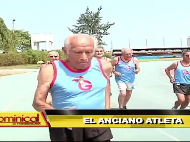 Atleta  a los 93: conozca al peruano Campeón Mundial en Atletismo