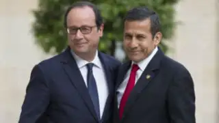Presidente Humala se reunió con François Hollande en Francia