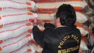 Intervienen local donde se adulteraban sacos de conocidas marcas de arroz