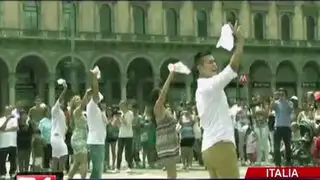 Marinera en Italia: peruanos contaron cómo realizaron espectacular Flash mob