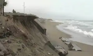 VES: muros del malecón de Costa Verde Sur se cayeron por fuerte oleaje