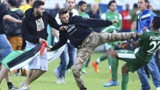 VIDEO: futbolistas israelíes son agredidos en Austria por grupos pro Palestina