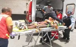 Aparatoso accidente de tránsito dejó cinco heridos en El Agustino