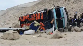 Arequipa: despiste de bus interprovincial dejó dos muertos y más de 40 heridos