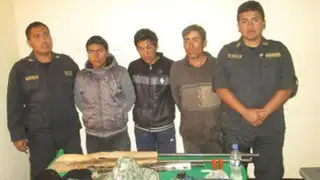 Policía capturó a tres asaltantes de carreteras en Huánuco