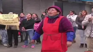 Rímac: comerciantes bloquearon vía del Metropolitano durante protesta