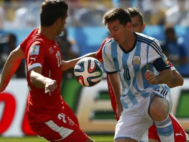 Argentina se metió en cuartos de final tras vencer 1-0 a Suiza en tiempo extra