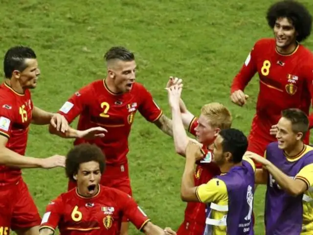 Bélgica venció 2-1 a Estados Unidos en infartante partido y pasó a cuartos de final