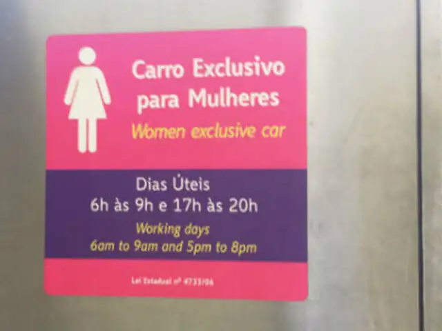 Metro de Río: conoce los vagones diseñados exclusivamente para mujeres