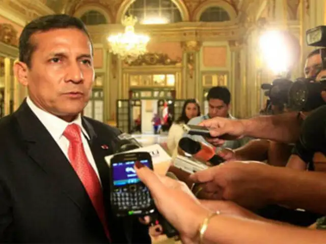 Humala pide explicaciones a premier Cornejo por complot contra García Belaunde
