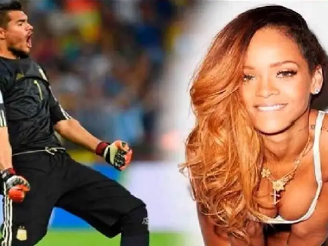 Rihanna y Sergio Romero pasarían una semana juntos si Argentina gana el Mundial