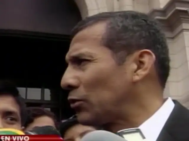 Humala respalda a ministro Urresti y destaca su labor en la cartera del Interior