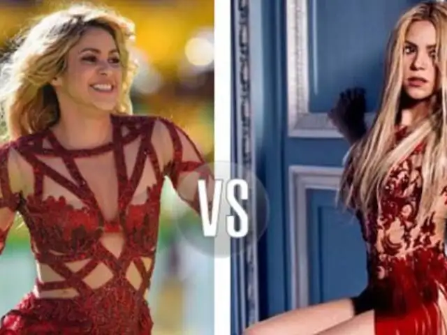 FOTOS: ¿Shakira repitió vestido para la clausura del Mundial Brasil 2014?