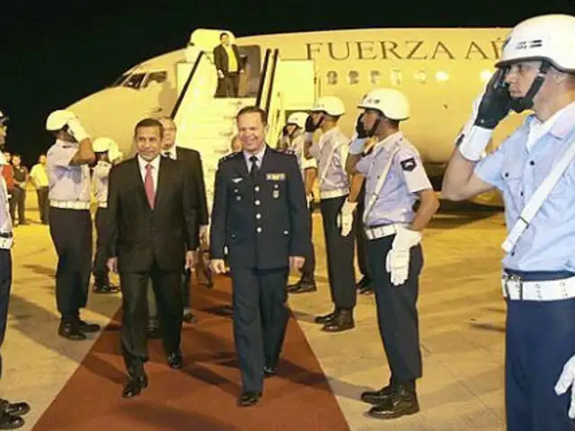 Presidente Humala llegó a Brasil para participar en la Cumbre BRICS