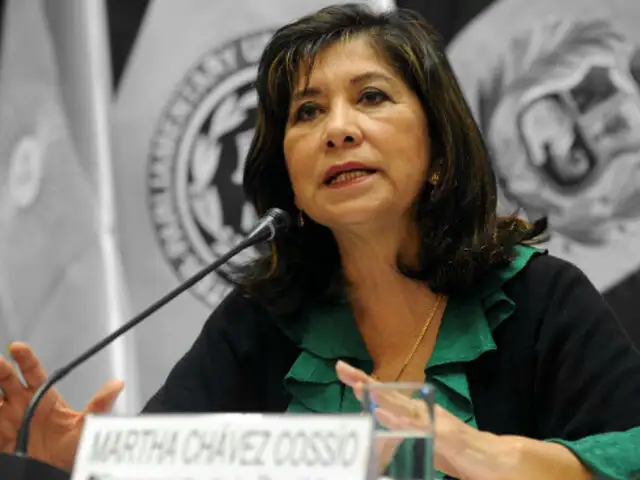 Martha Chávez reiteró críticas contra proyecto de Ley de Unión Civil