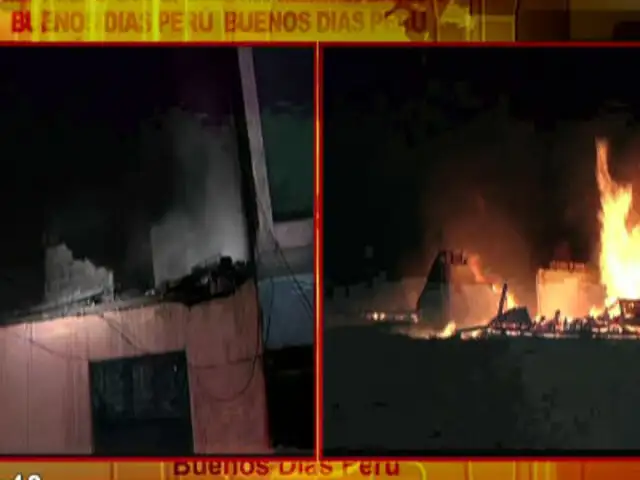VIDEO: incendio destruye vivienda de exfutbolista de Alianza Lima