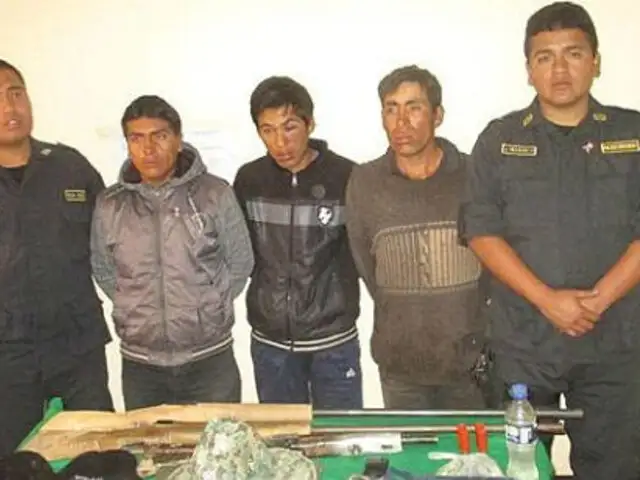 Policía capturó a tres asaltantes de carreteras en Huánuco