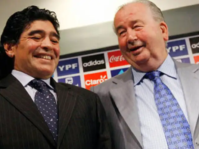 Maradona y Messi envían condolencias por la muerte de Julio Grondona