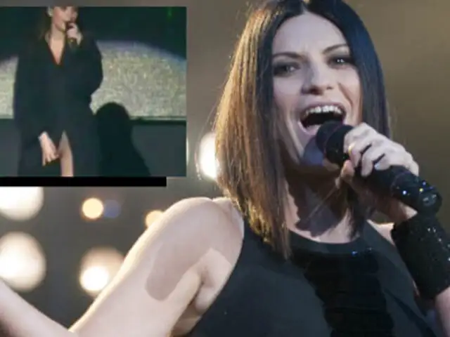 Laura Pausini: No estaba desnuda durante mi concierto en la Feria del Hogar