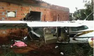 Brasil: cinco personas fallecieron tras caída de avioneta sobre una casa