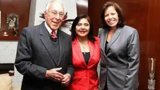 Primera Ministra Ana Jara se reunió con Luis Bedoya Reyes y Lourdes Flores