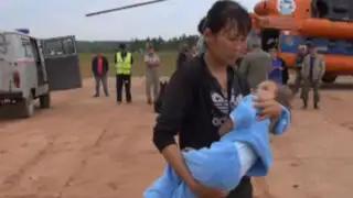 VIDEO: rescatan a niña de cuatro años perdida en un bosque de Siberia