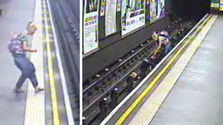 Madre rescató a su bebé que cayó a las vías de un tren en Londres