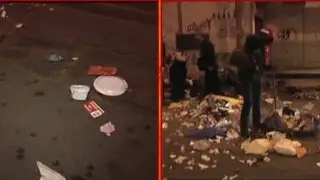 Trabajadores de limpieza de Breña protestaron arrojando basura en la calles