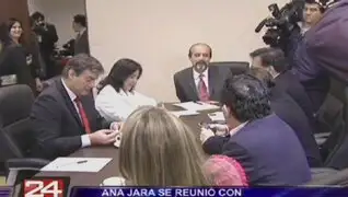 Premier Ana Jara se reunió con la bancada de Concertación Parlamentaria