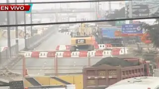 Construcción de by pass en Panamericana Norte causa malestar a peatones