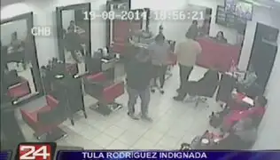 Revelan nuevas imágenes del asalto a spa de Tula Rodríguez
