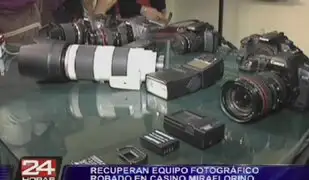 La policía recuperó equipo fotográfico robado en casino de Miraflores