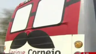 Enrique Cornejo: candidato presentó su vehículo de campaña