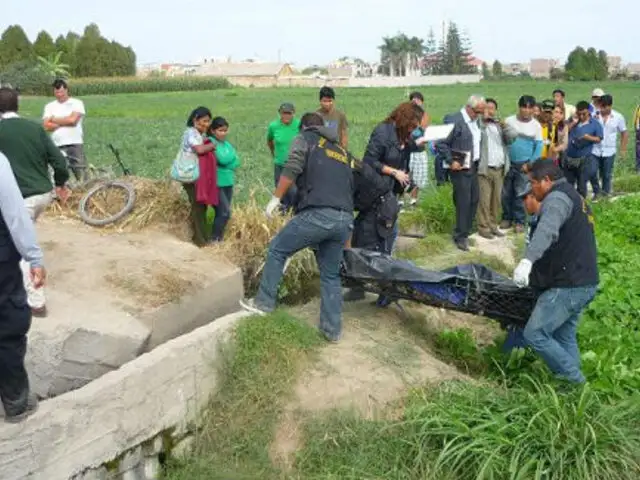 Hallan cadáver de agricultor en canal de regadío de Chimbote