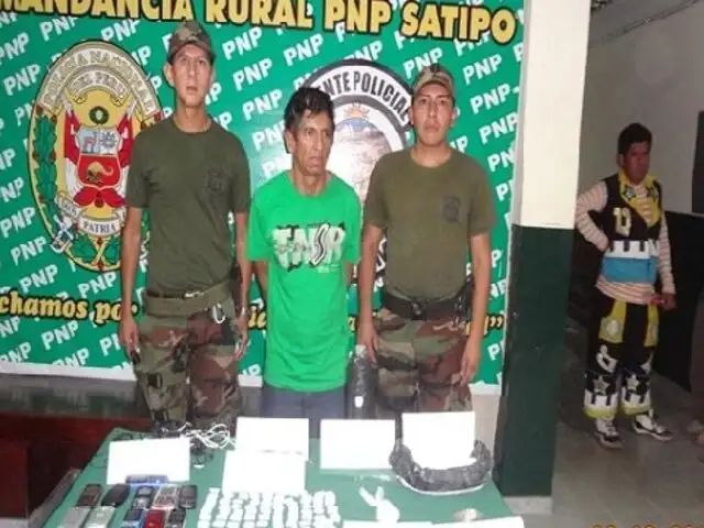Junín: capturan a principal microcomercializador de droga en Satipo