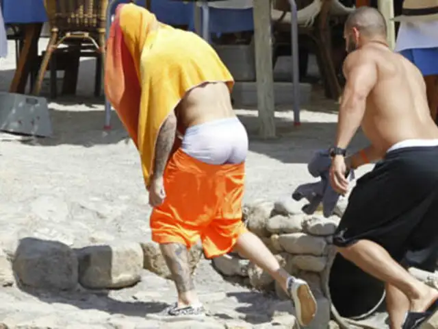 FOTOS: Justin Bieber muestra calzoncillos al tratar de huir de los paparazzi