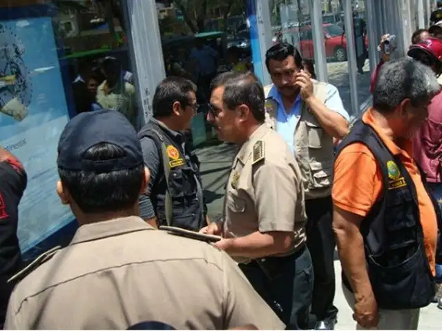 Capturan a tres delincuentes que robaron un banco en Huaral