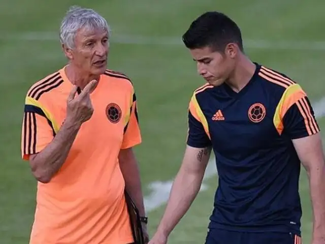 James Rodríguez espera que Pékerman continúe como técnico de Colombia