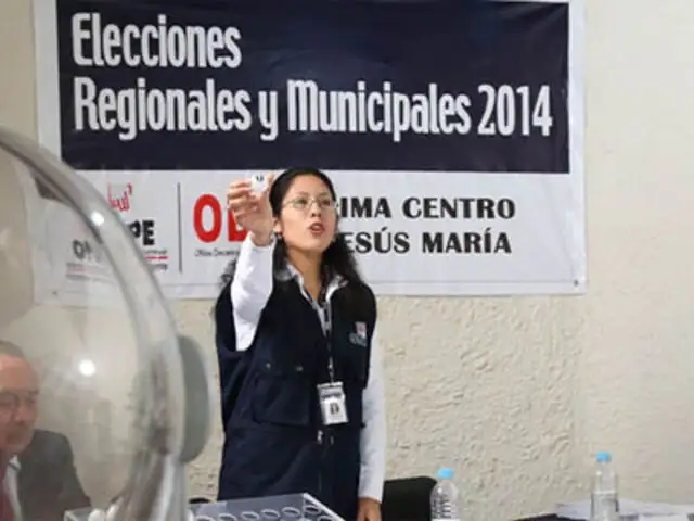 ONPE eligió a más de 500 mil miembros de mesa para elecciones de octubre