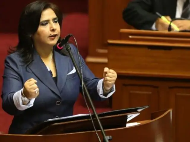 Premier Ana Jara sustentó Presupuesto General de la República para el 2015
