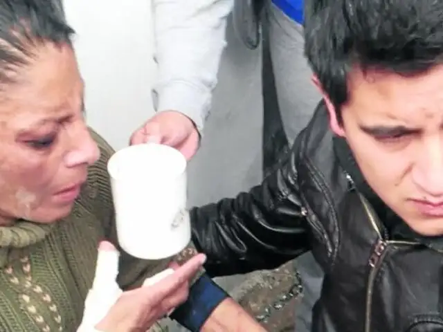 Huancayo: mujer se cortó las venas para que no la desalojen de su vivienda