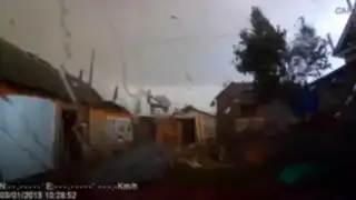 VIDEO: sorprendentes imágenes desde el interior de un huracán