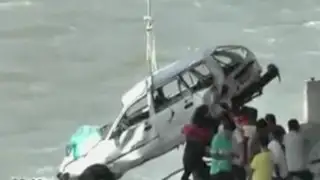 Cusco: auto que cayó a río con alcalde de Kepashiato llevaba droga
