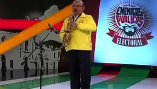 Ángel Tacchino: candidato a San Borja demostró su talento con el saxofón